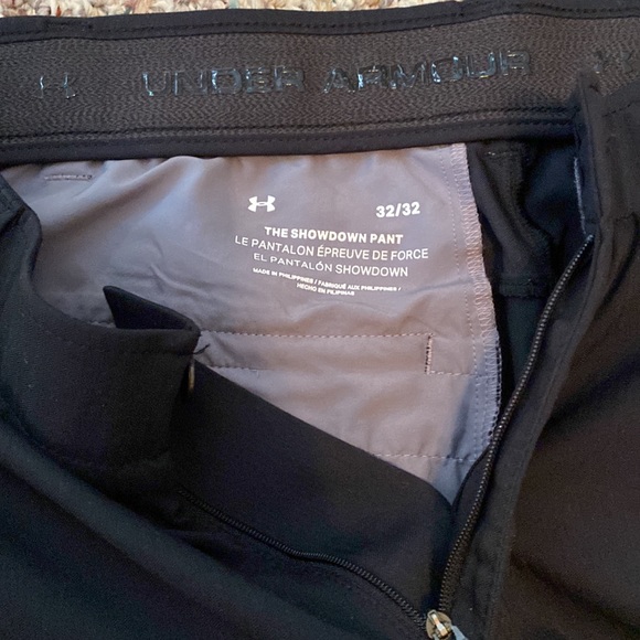 Men, Golf Pants, under armour, size 32x32, black - Picture 2 of 4